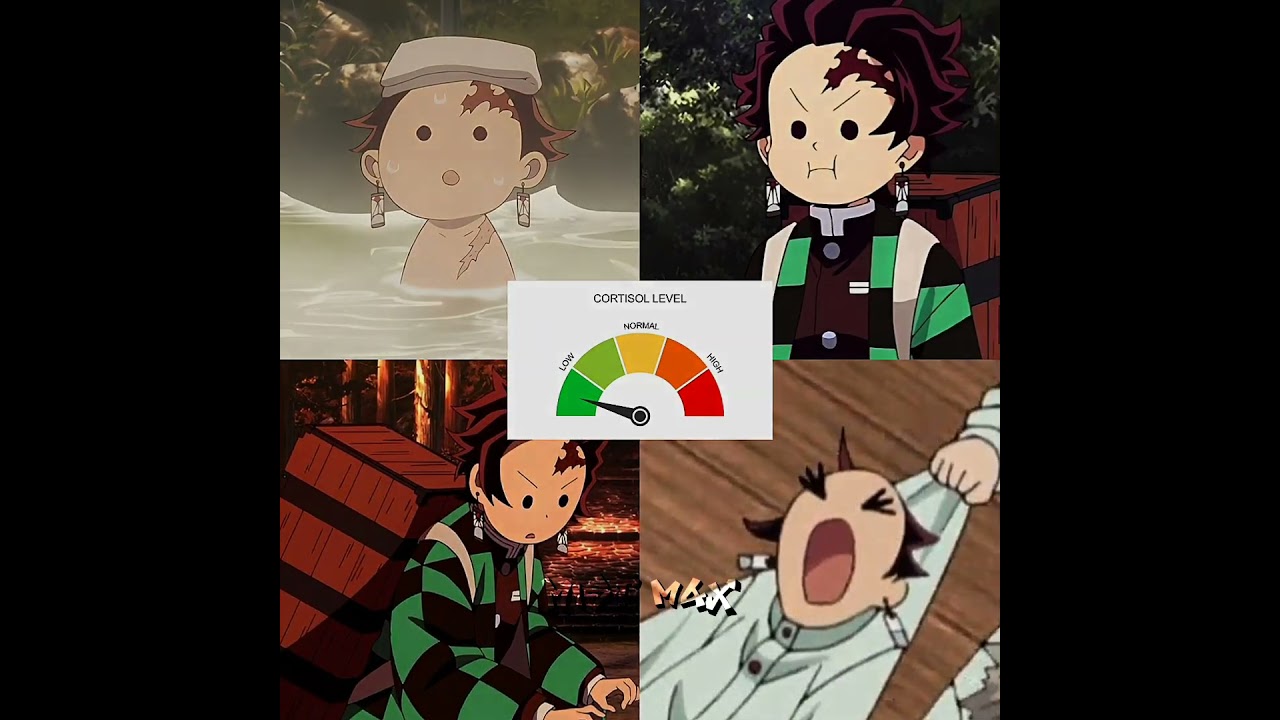 low cortisol level 🍃😳(OG IDEA 💡)#dontflop #tanjiro #demonslayer#kny#fypviralシ