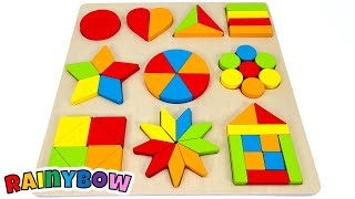 Best Learn Shapes and Counting 1 to 10 with Preschool Shapes Puzzle