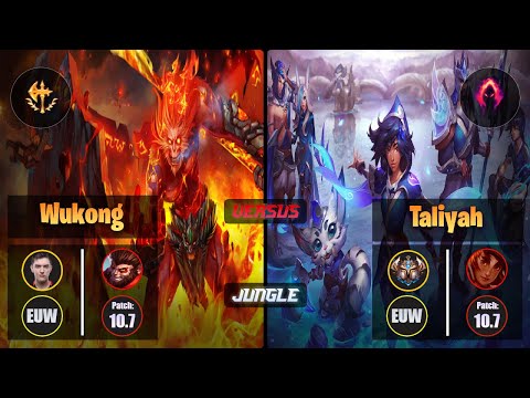 Selfmade WUKONG (Jungle) [Conqueror] VS TALIYAH - Challenger EUW Patch 10.7
