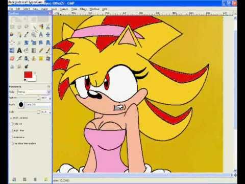 Drawing Christina The Hedgehog In Her Super Form