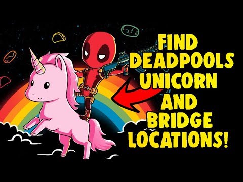 DEADPOOL CHALLENGES | WEEK 5 | FIND UNICORN & BRIDGE LOCATIONS! | FORTNITE