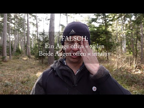 Ein Auge offen ist zielen, beide Augen offen ist intuitiv? Ein häufiger Irrtum.