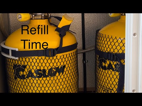 Our Motorhome- Re-filling our Gaslow LPG for the first time