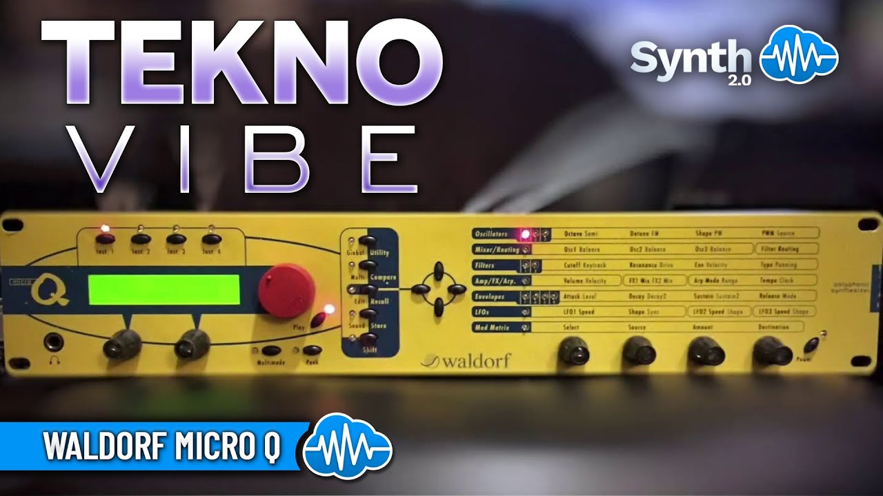 LFO025 - Tekno Vibe - Waldorf Micro Q ( 50 presets ) - Video Preview 1