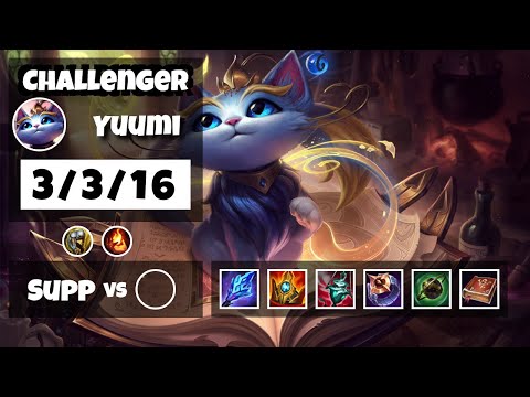 Yuumi Challenger Gameplay S11 Replay 11.17 Support (3/3/16) - TURKISH