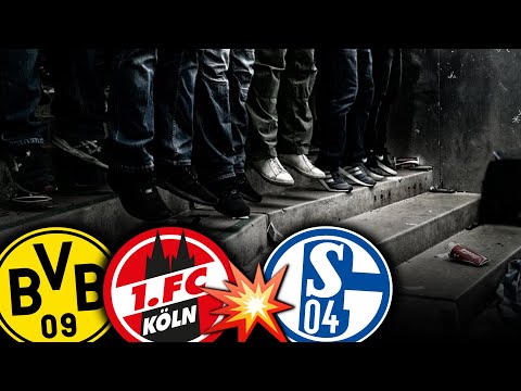 When Schalke attacked the Cologne & Dortmund stadium ban holders...