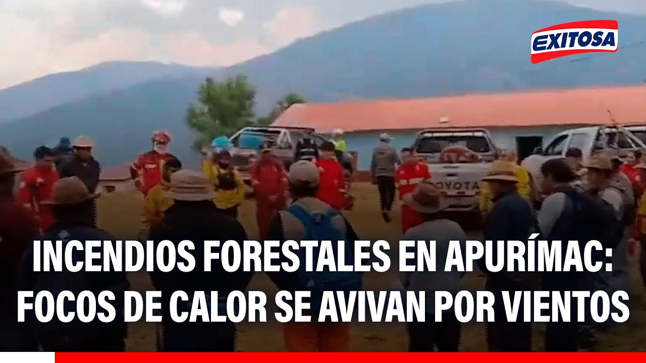 🔴🔵 Incendios forestales en Apurímac: Foso de calos se avivan por vientos