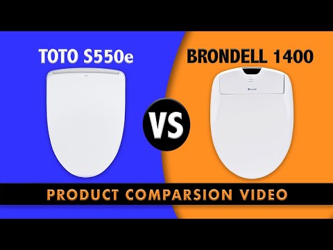 TOTO S550e Washlet vs Brondell Swash 1400 Bidet Comparison - bidetsPLUS.com