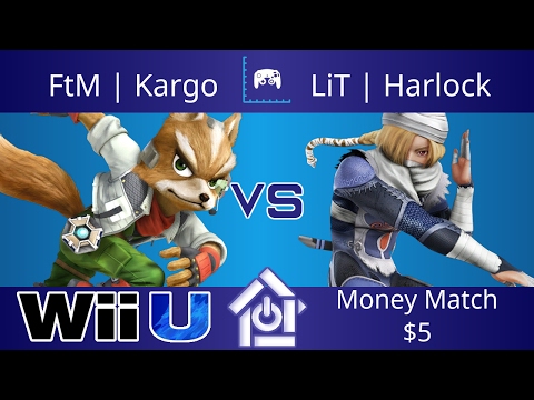 NaCl 5/6/17 - FtM | Kargo (Fox) vs LiT | Harlock (Sheik) - Smash 4 Money Match $5