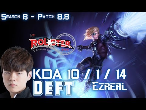 KT Deft EZREAL vs JHIN ADC - Patch 8.8 KR Ranked