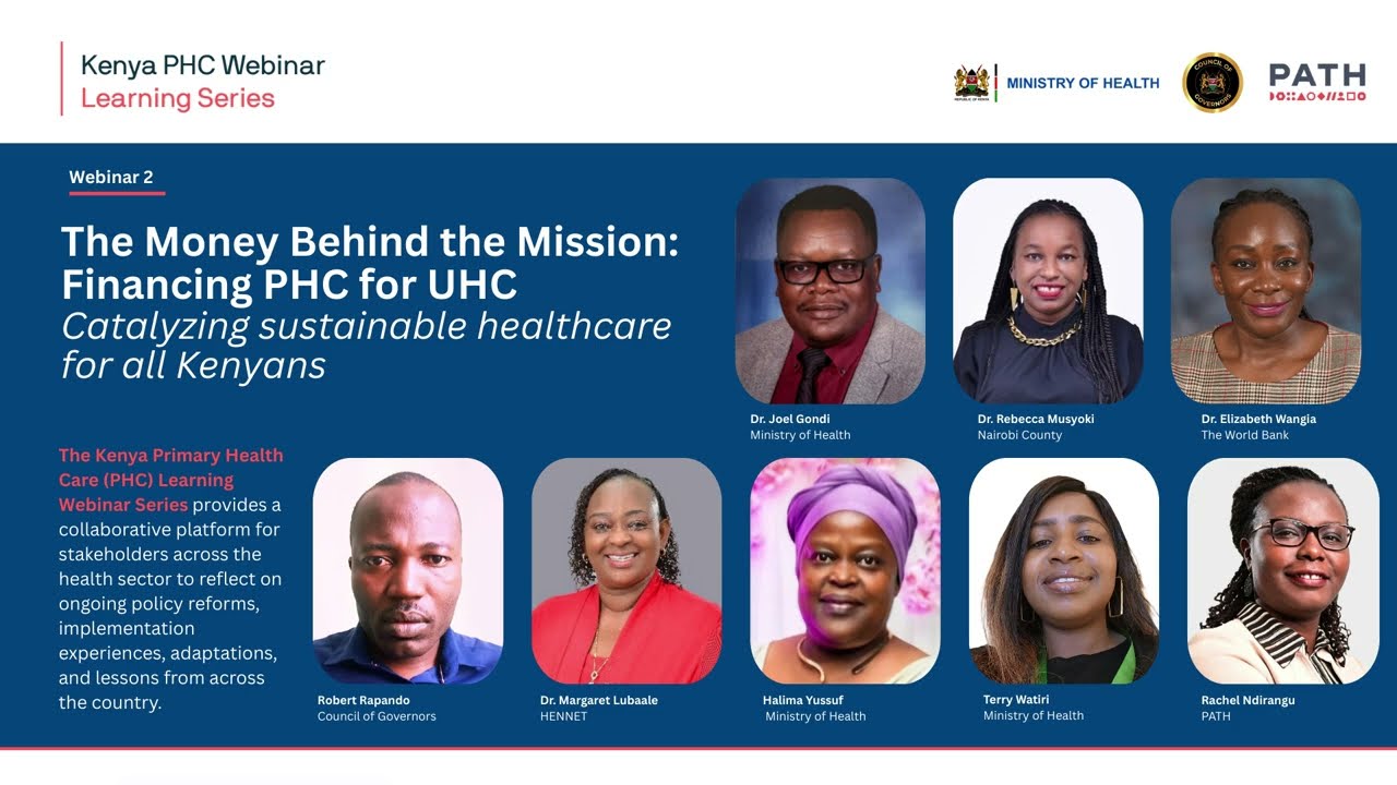 PHC Webinar Learning Series: The Money Behind the Mission: Financing PHC for UHC