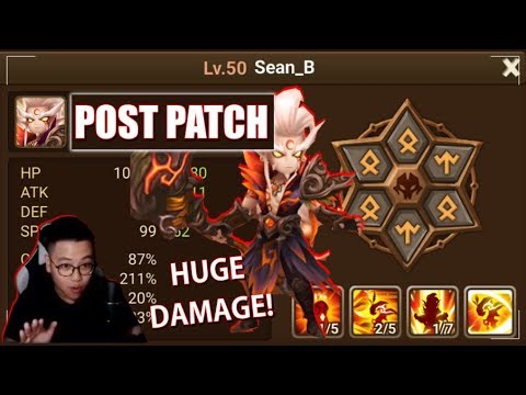 Huge Damage Increase After Patch! Bellenus Damage Test | Summoners War