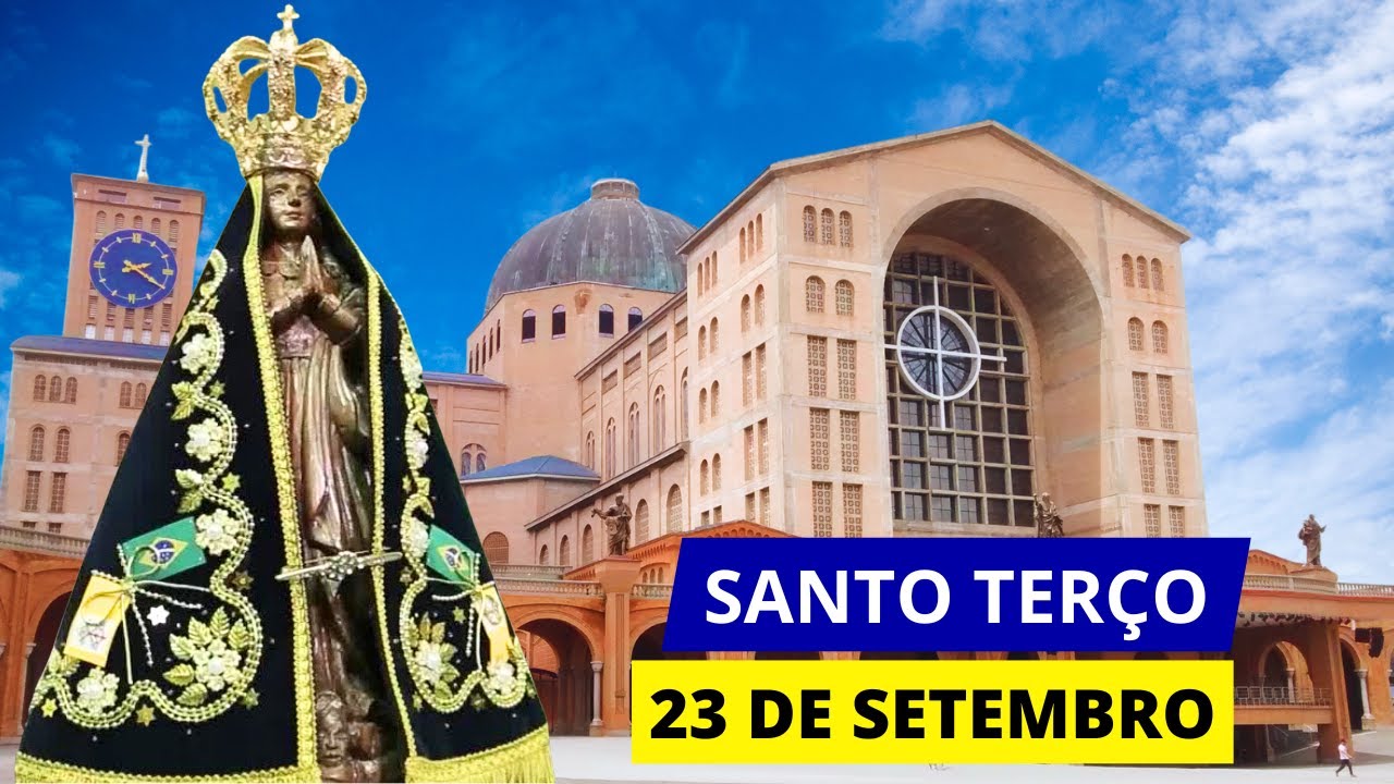SANTO TERÇO DE APARECIDA DE HOJE - 23/09/2024 | MISTÉRIOS GOZOSOS | 25ª SEMANA DO TEMPO COMUM