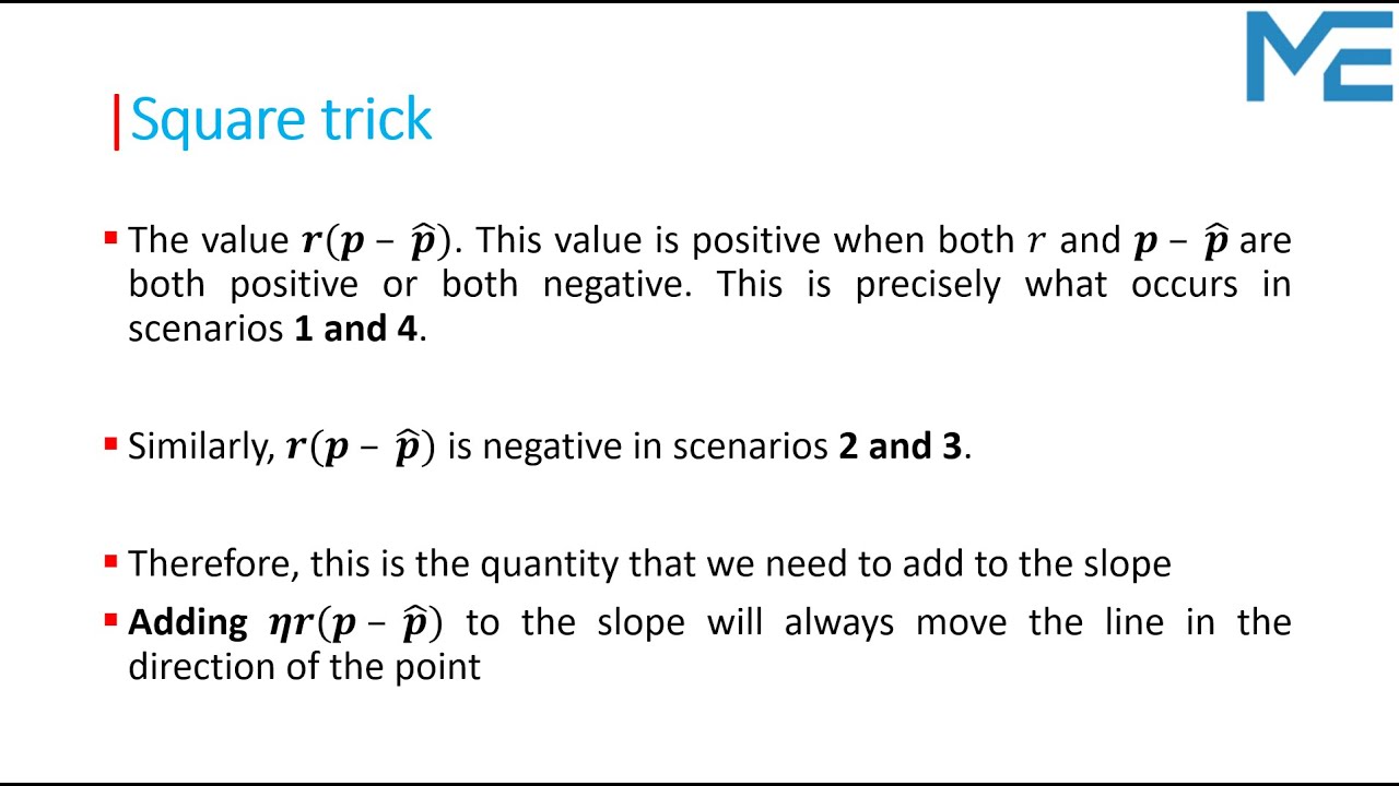Lecture 48: Square - Absolute Trick | Linear Regression