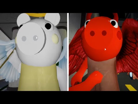 ROBLOX NON INFECTED ANGEL PIGGY VS DEVIL PIGGY JUMPSCARE