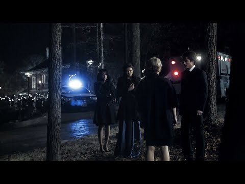 TVD 1x19 - Elena, Damon and Bonnie lie to the sheriff about what happened | Delena Scenes HD