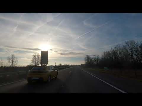 Hongrie Autoroute M5 Budapest vers Szeged, Gopro / Hungary M5 highway Budapest to Szeged, Gopro