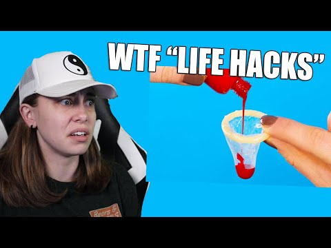 WTF ARE THESE, 5 MINUTE CRAFTS?! - Life Hacks React