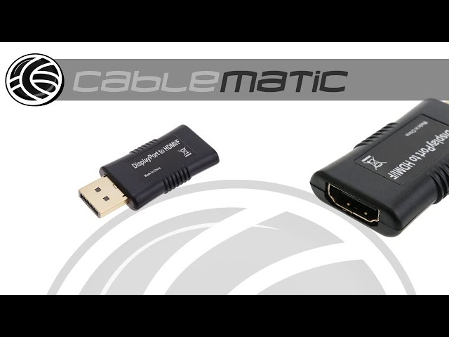Vídeo relacionado con Cablecc Cable alargador de ángulo para pantalla DisplayPort macho a hembra de 90 grados hacia abajo (ángulo hacia arriba)