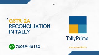 How to Reconcile GSTR-2A in Tally Prime || How to Import GSTR-2A in Tally Prime in one Click ||