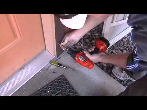 The video is about how to install security metal doors.