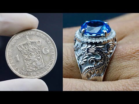 I turn a coin into dragon ring - how to make a dragon ring out of coin