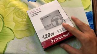 Unbox and install Windows 10 pro on ssd transcend 220s 120GB