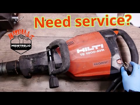 Hilti TE 1000 AVR Hi Drive not hammering service maintenance repair red light