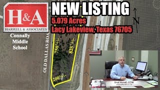 preview picture of video 'NEW LISTING: 5.079 Acres in Lacy Lakeview, Texas 76705'