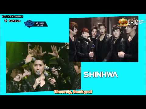 [Eng Sub] 120531 Mnet Countdown - Shinhwa 1st Place Impressions & Backstage Interview