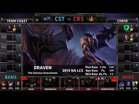 Coast vs Curse | 2014 NA LCS Spring split S4 W11D1 G2 | CST vs CRS SuperWeek 11 Day 1 full game HD
