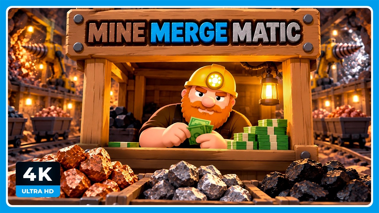 JUEGO DE MINERÍA, INCREMENTAL Y DE AUTOMATIZACIÓN | MINEMERGEMATIC Gameplay Español