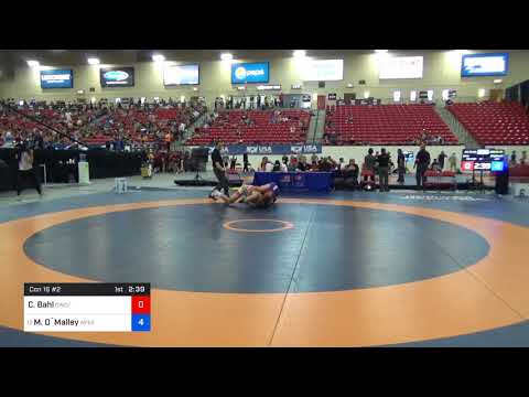 2018 Marine Corps US Open/UWW Junior Freestyle 79 Con 16 #2 - Christian Bahl (CWC-TMWC) Vs. Michae