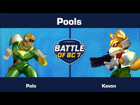 Polo (Captain Falcon) vs Kevon (Fox) - Pools - Melee Singles | BoBC7