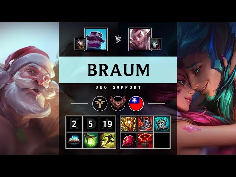 Braum Support vs Rakan - TW Grandmaster Patch 25.18