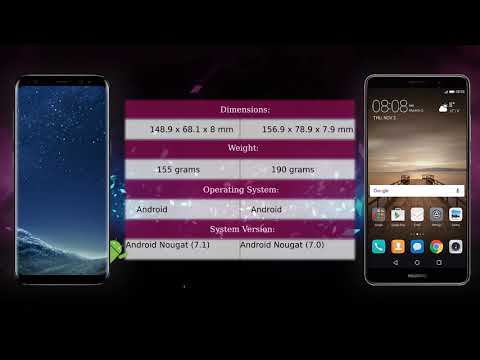Samsung Galaxy S8 vs Huawei Mate 9 - Phone comparison