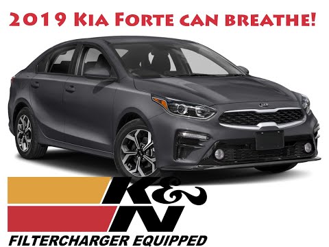 2019 Kia Forte K&N drop in factory panel filter replacement unboxing, and installation