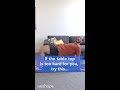 If The Table Top Is Too Hard For You Try This