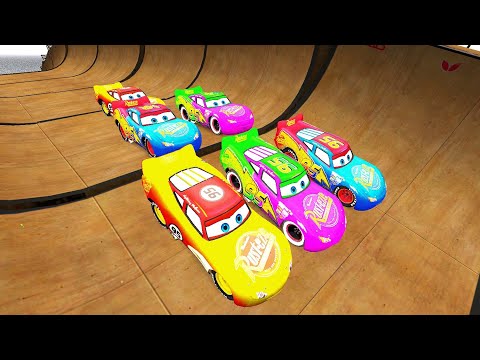 GTA 4 Dual Tone Lightning McQueen Vs Mega Jump Ep. 5 - Who Can Land In Pool