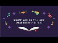 Know You As You Are