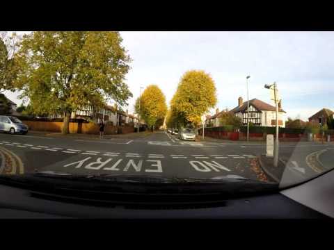 Pedestrian vs Car Close Call Dash Cam Footage