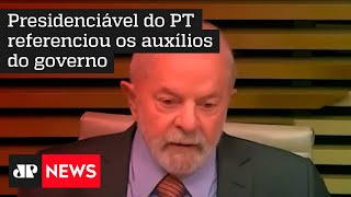 Lula critica Bolsonaro: ‘Faz a maior distribuição de dinheiro que uma campanha já viu’