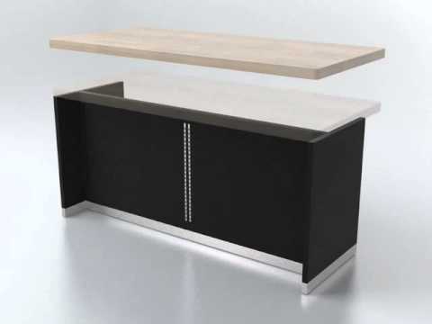 Wooden Display Counter for 3C Store