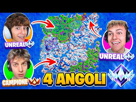DEVASTO in RANKED UNREAL insieme al MIO TEAM in RANKED nella 4 ANGOLI CHALLENGE!! Fortnite ITA