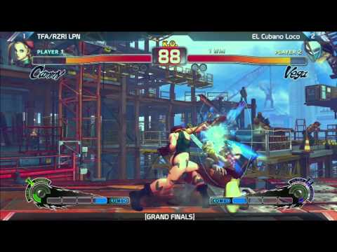 SSF4 AE 2012 Grand Finals TFA/RZR LPN vs El Cubano Loco Saturday Night Snapback 5.3
