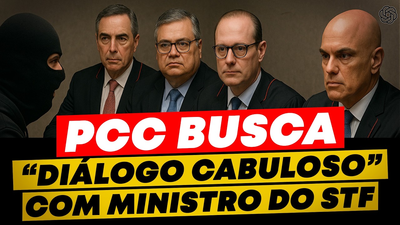 PCC se aproxima de MINISTRO do STF! Até o CRIME já percebeu a fraqueza do JUDICIÁRIO.