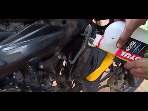 Motul COOLANT and Air filter change for Pulsar RS 200 and Cleaning Spark Plugs. (DETAILED)