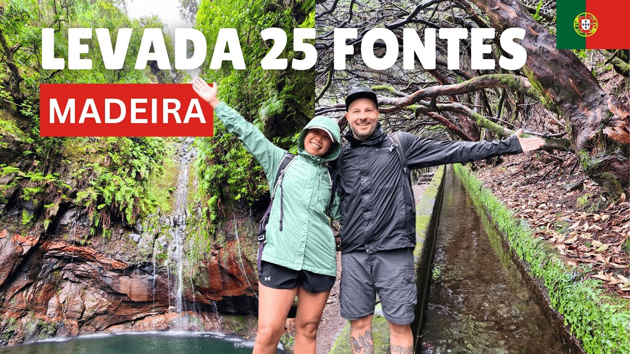 A duo embarks on a 25 Fontes waterfalls hike.