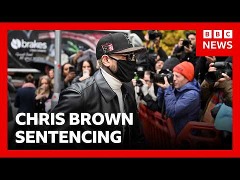 Chris Brown given suspended eight-month prison sentence over nightclub attack | BBC News