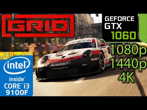 GRID 2019 - GTX 1060 - 1080p - 1440p - 4K - i3 9100f - Gameplay Benchmark PC